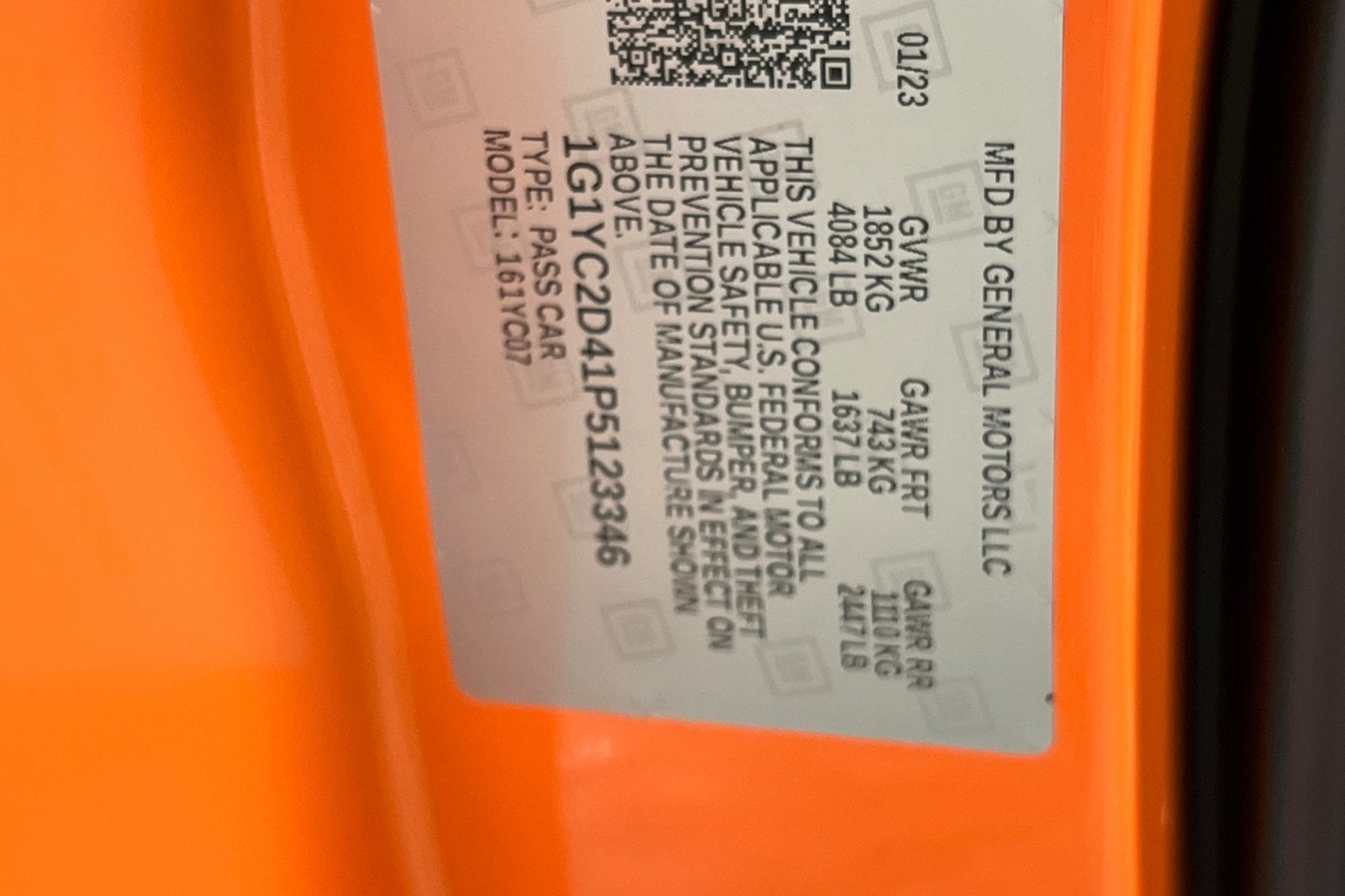 2023 Chevrolet Corvette Stingray 3LT