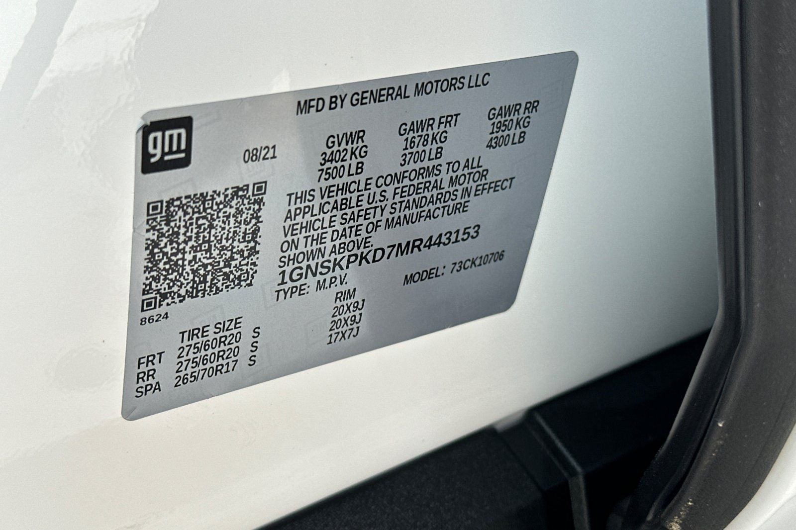2021 Chevrolet Tahoe Z71