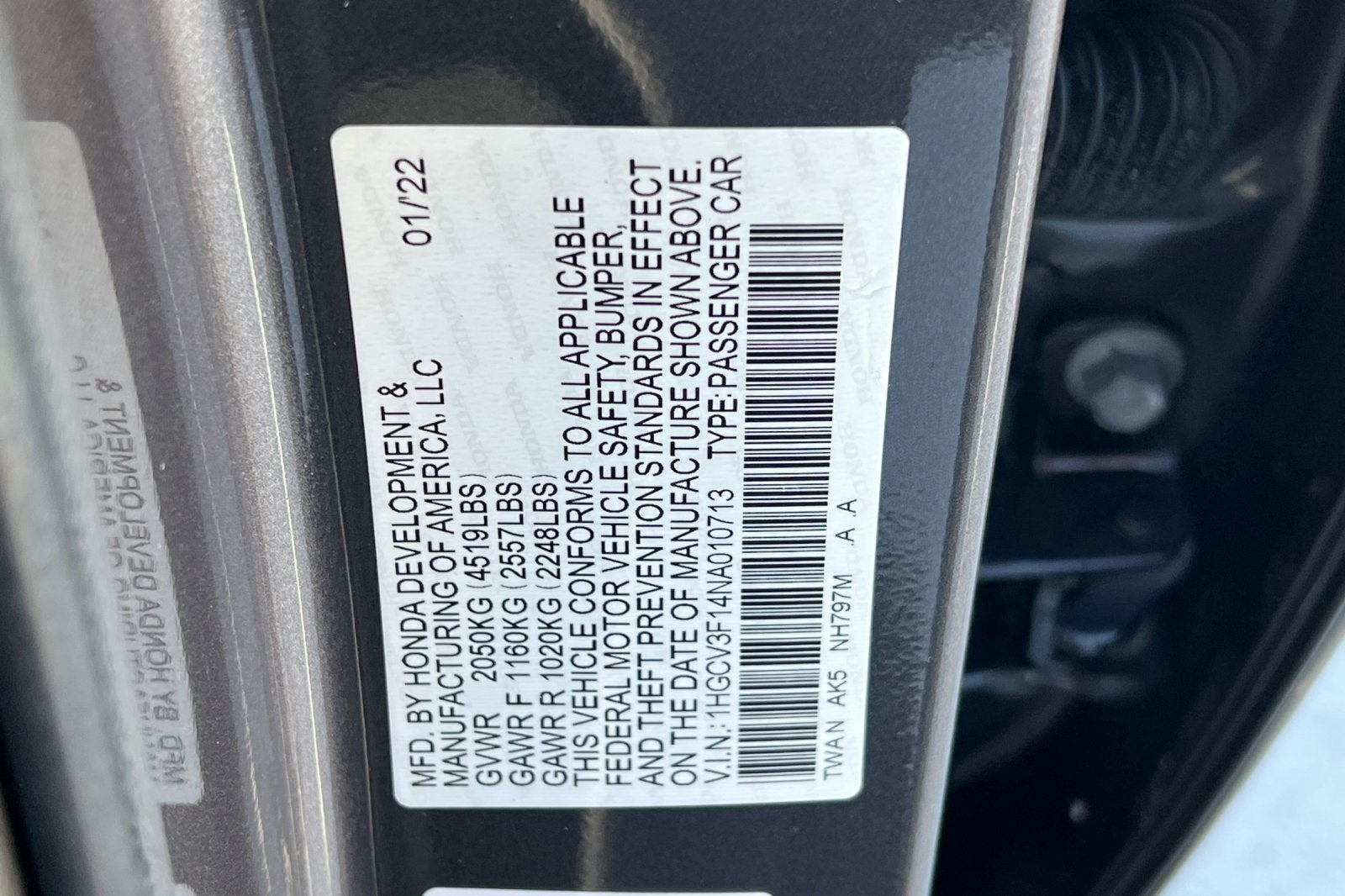 2022 Honda Accord Hybrid Base