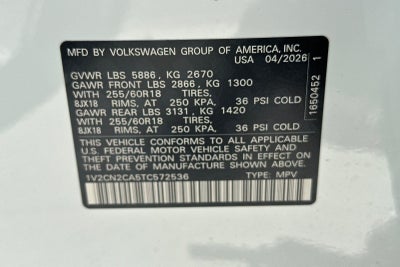 2026 Volkswagen Atlas 2.0T Peak Edition
