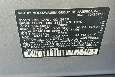 2026 Volkswagen Atlas Cross Sport 2.0T SEL Premium R-Line