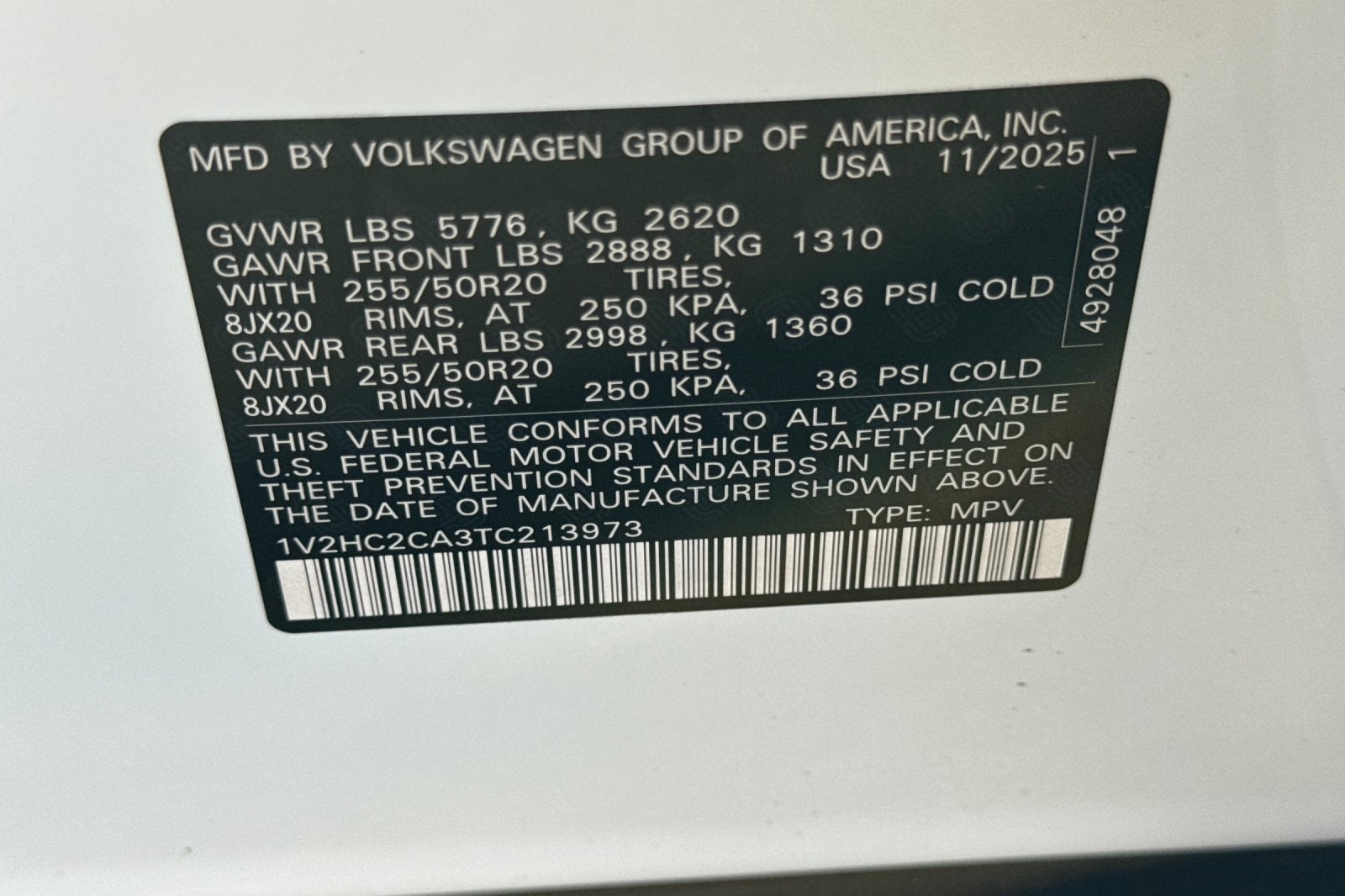 2026 Volkswagen Atlas Cross Sport 2.0T SE W/TECHNOLOGY