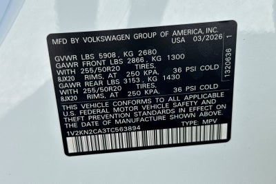 2026 Volkswagen Atlas 2.0T SE W/TECHNOLOGY