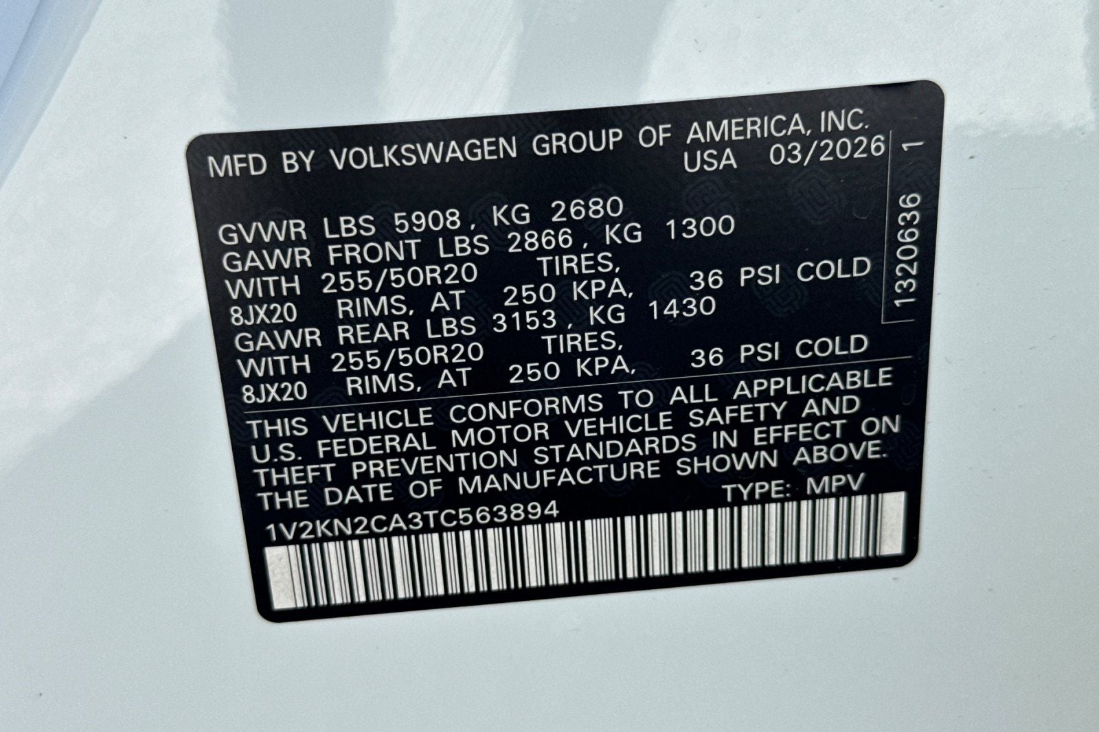 2026 Volkswagen Atlas 2.0T SE W/TECHNOLOGY