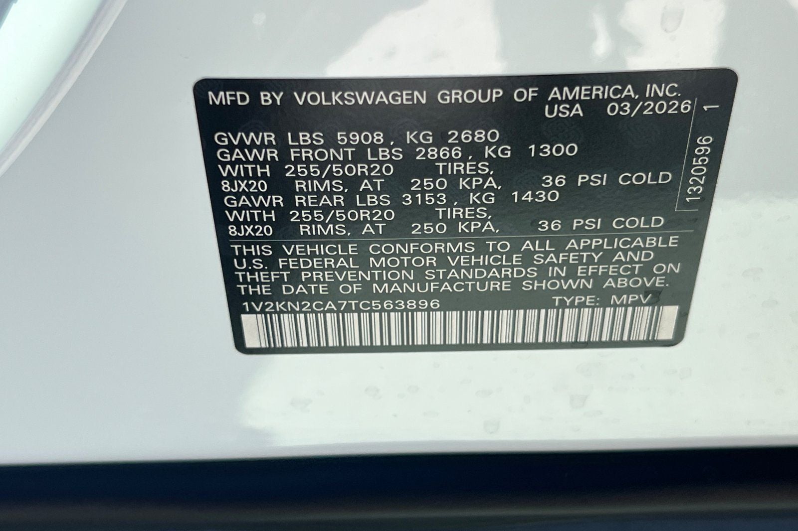 2026 Volkswagen Atlas 2.0T SE W/TECHNOLOGY