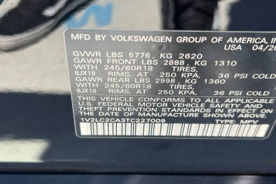 2026 Volkswagen Atlas Cross Sport 2.0T SE