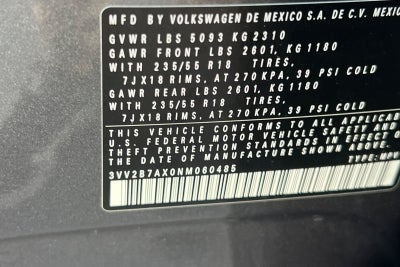 2022 Volkswagen Tiguan 2.0T SE