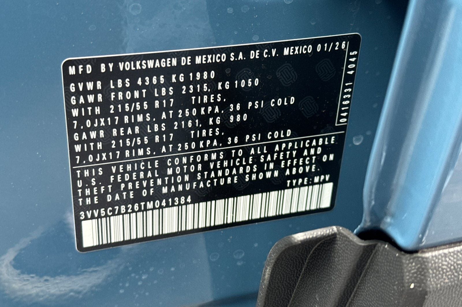 2026 Volkswagen Taos 1.5T S