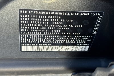 2026 Volkswagen Tiguan 2.0T SE