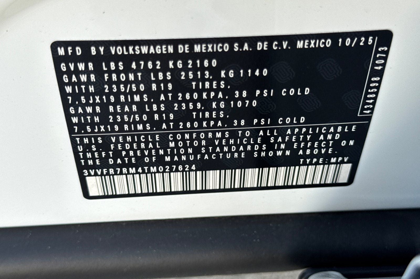 2026 Volkswagen Tiguan 2.0T SE