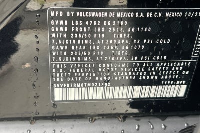 2026 Volkswagen Tiguan 2.0T SE