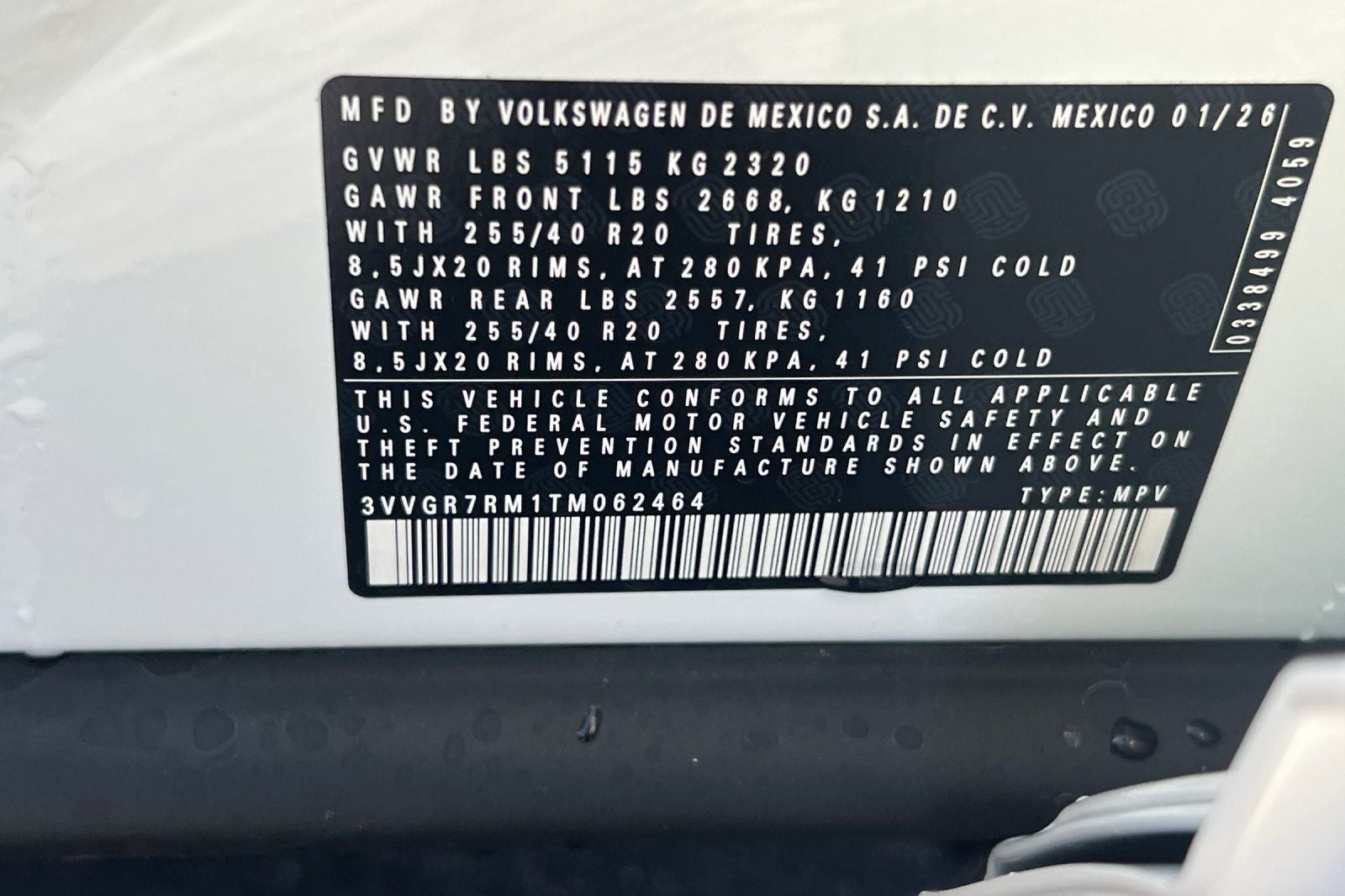 2026 Volkswagen Tiguan 2.0T SE R-Line Black