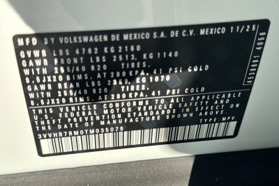 2026 Volkswagen Tiguan 2.0T SE R-Line Black