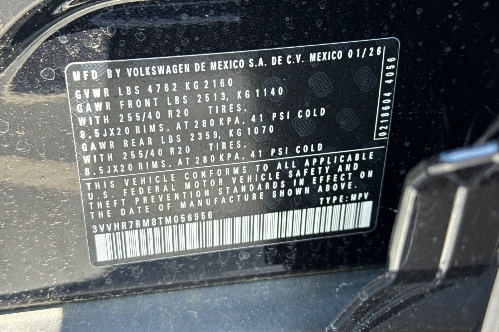 2026 Volkswagen Tiguan 2.0T SE R-Line Black