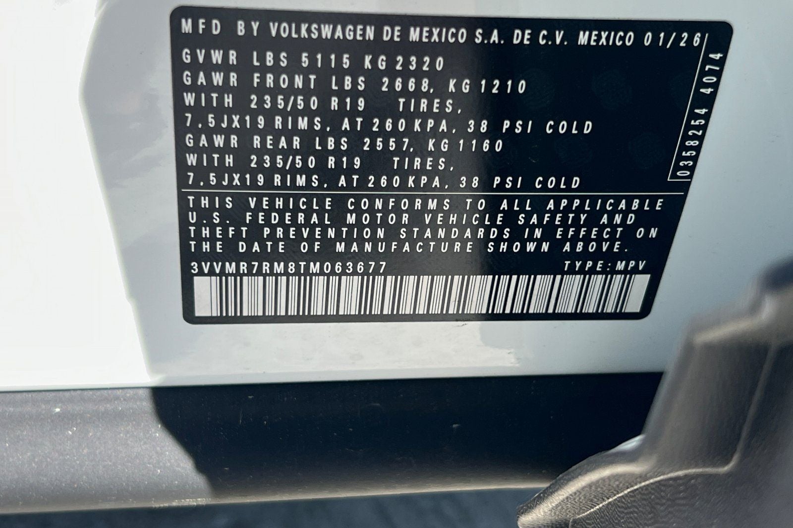 2026 Volkswagen Tiguan 2.0T SE