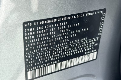 2026 Volkswagen Tiguan 2.0T SE