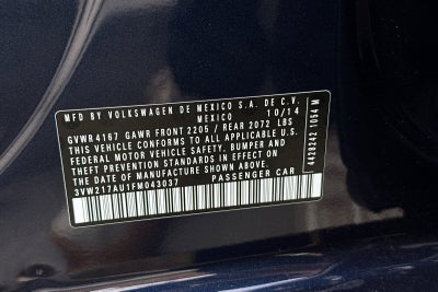 2015 Volkswagen Golf TSI S 4-Door
