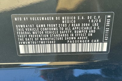 2026 Volkswagen Jetta 1.5T S