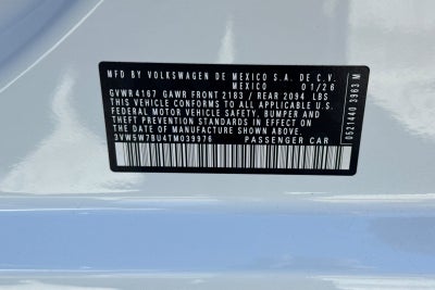 2026 Volkswagen Jetta 1.5T S