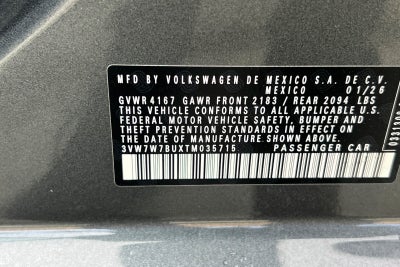 2026 Volkswagen Jetta 1.5T SE