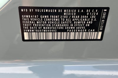 2026 Volkswagen Jetta 1.5T Sport