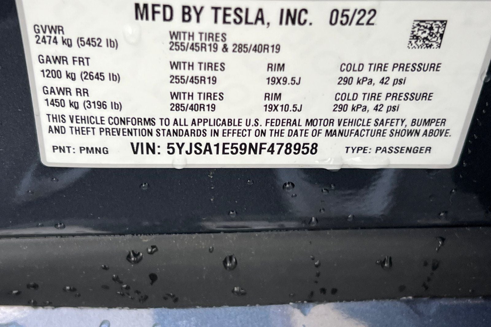 2022 Tesla Model S Base