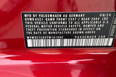 2026 Volkswagen Golf GTI 2.0T SE