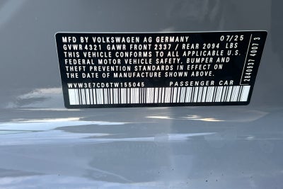 2026 Volkswagen Golf GTI 2.0T SE