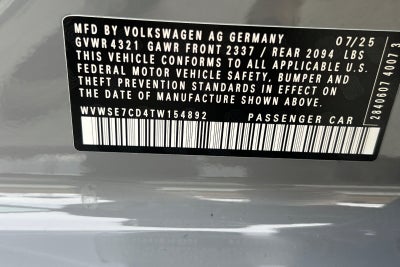 2026 Volkswagen Golf GTI 2.0T SE