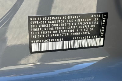 2026 Volkswagen Golf GTI 2.0T SE