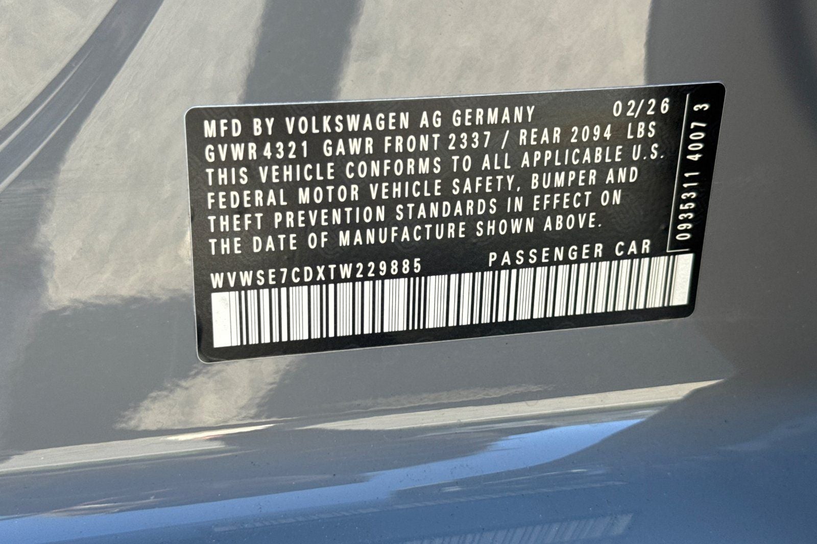2026 Volkswagen Golf GTI 2.0T SE