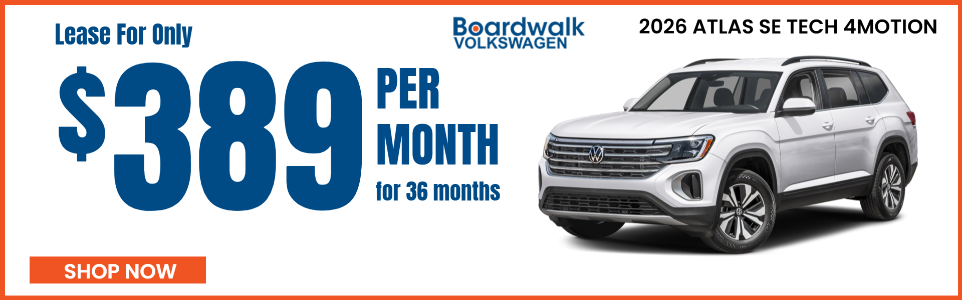 ATLAS OFFER FROM BOARDWALK VOLKSWAGEN