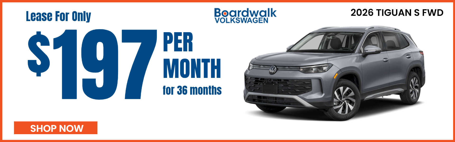 TIGUAN OFFER FROM BOARDWALK VOLKSWAGEN