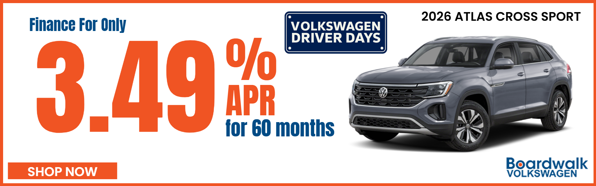 ATLAS CROSS SPORT OFFERS FROM BOARDWALK VOLKSWAGEN